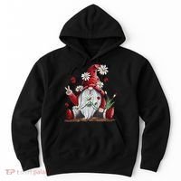 Floral Gnome Daisy Ladybugs Hippie Gnome Love Hoodie thumb 0