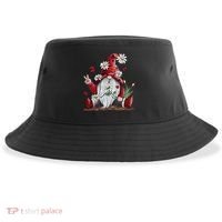 Floral Gnome Daisy Ladybugs Hippie Gnome Love Sustainable Bucket Hat thumb 0