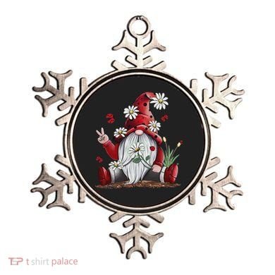 Floral Gnome Daisy Ladybugs Hippie Gnome Love Ornament