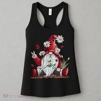 Floral Gnome Daisy Ladybugs Hippie Gnome Love Women's Tank Top thumb 3