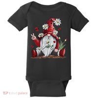 Floral Gnome Daisy Ladybugs Hippie Gnome Love Baby Bodysuit thumb 0