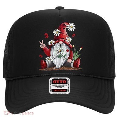 Floral Gnome Daisy Ladybugs Hippie Gnome Love Hat