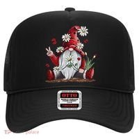 Floral Gnome Daisy Ladybugs Hippie Gnome Love Hat thumb 0