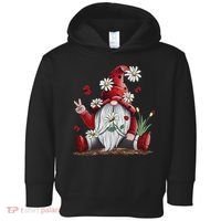 Floral Gnome Daisy Ladybugs Hippie Gnome Love Toddler Hoodie thumb 0