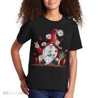 Floral Gnome Daisy Ladybugs Hippie Gnome Love Kids T-Shirt thumb 2