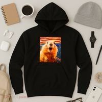 Funny Groundhog Day The Scream Painting Hoodie thumb 3