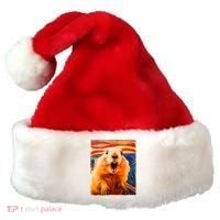 Funny Groundhog Day The Scream Painting Santa Hat thumb 0
