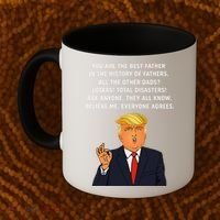 Funny Great Dad Donald Trump Fathers Day Gift Tee Coffee Mug thumb 2