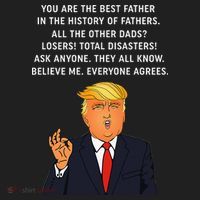 Funny Great Dad Donald Trump Fathers Day Gift Tee Hat thumb 2