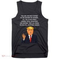 Funny Great Dad Donald Trump Fathers Day Gift Tee Tank Top thumb 0