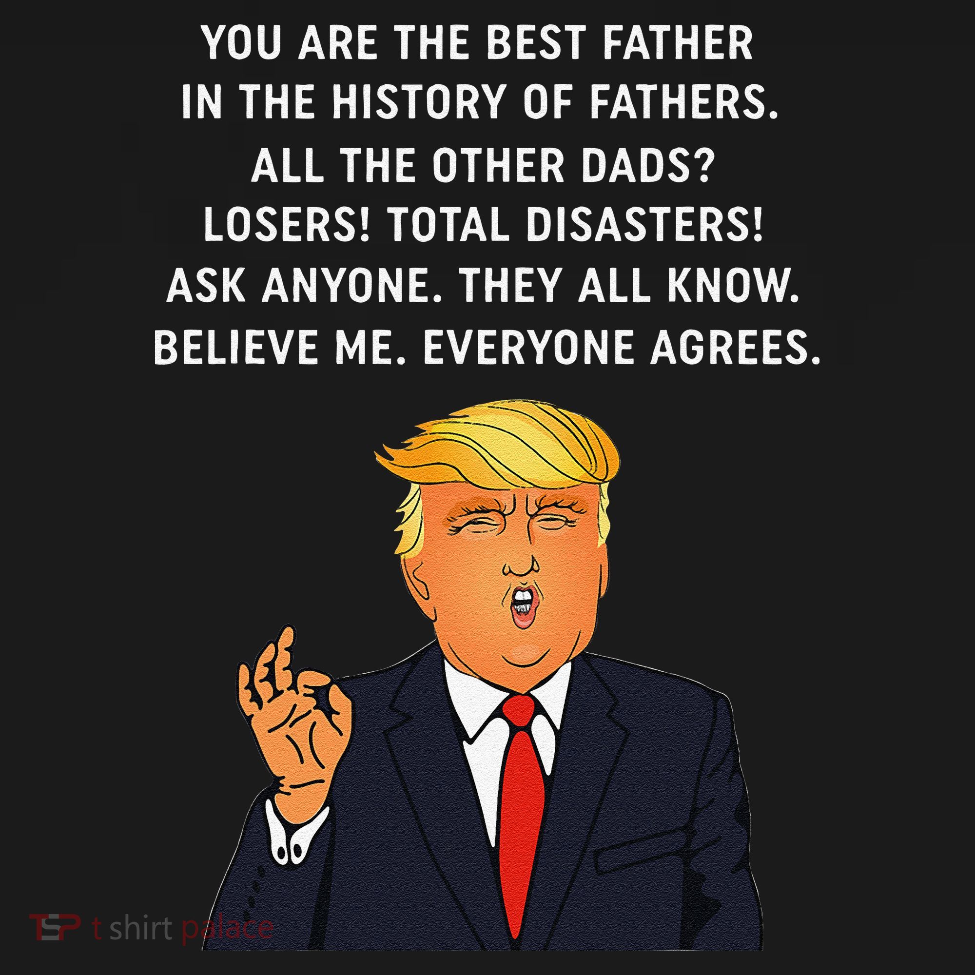 Funny Great Dad Donald Trump Fathers Day Gift Tee Visor