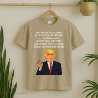 Funny Great Dad Donald Trump Fathers Day Gift Tee T-Shirt thumb 2