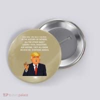 Funny Great Dad Donald Trump Fathers Day Gift Tee Button thumb 0
