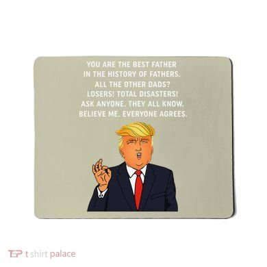 Funny Great Dad Donald Trump Fathers Day Gift Tee Mousepad