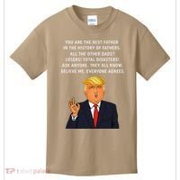 Funny Great Dad Donald Trump Fathers Day Gift Tee Kids T-Shirt thumb 0
