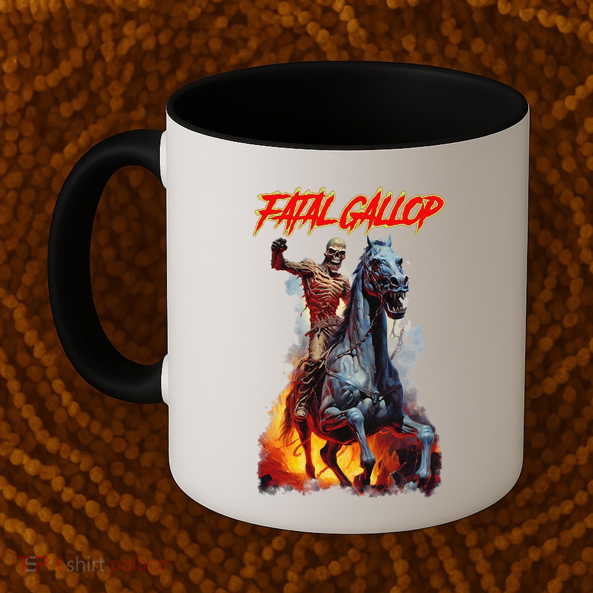 Fatal Gallop Diabolic Fear Black Horror Evil Monster Terror Coffee Mug