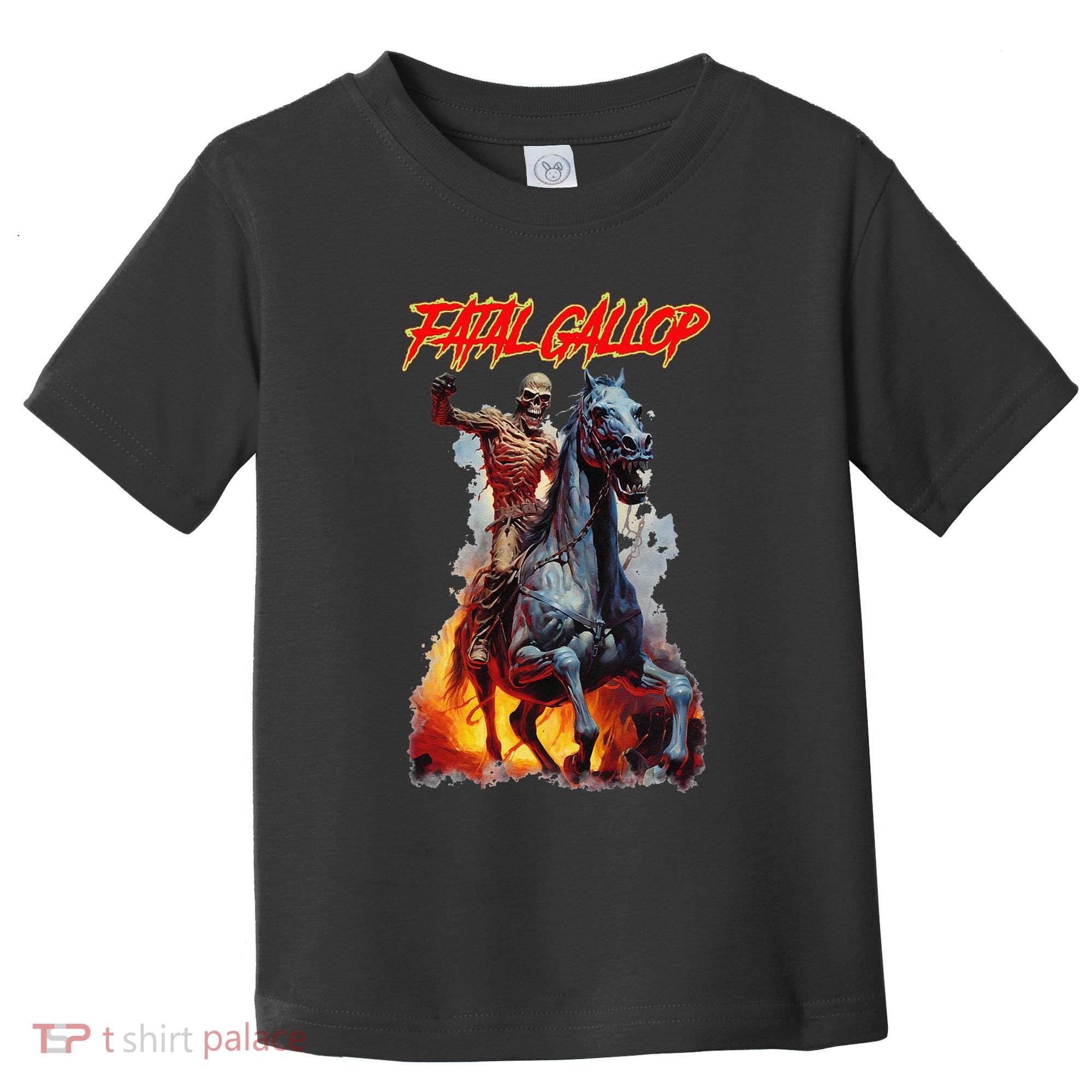 Fatal Gallop Diabolic Fear Black Horror Evil Monster Terror Toddler T-Shirt