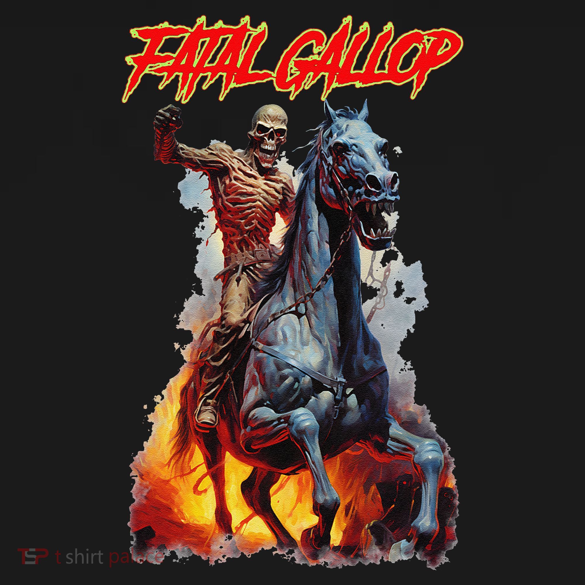 Fatal Gallop Diabolic Fear Black Horror Evil Monster Terror Toddler T-Shirt