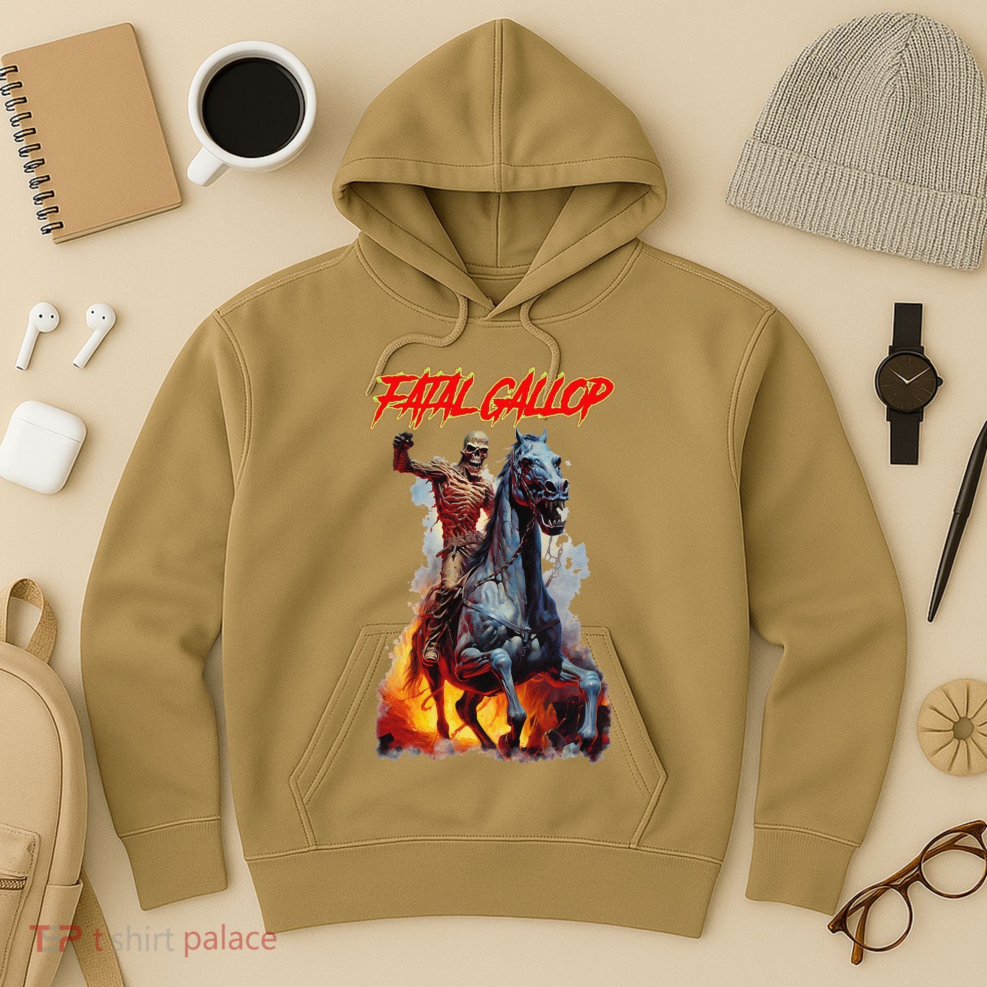Fatal Gallop Diabolic Fear Black Horror Evil Monster Terror Hoodie