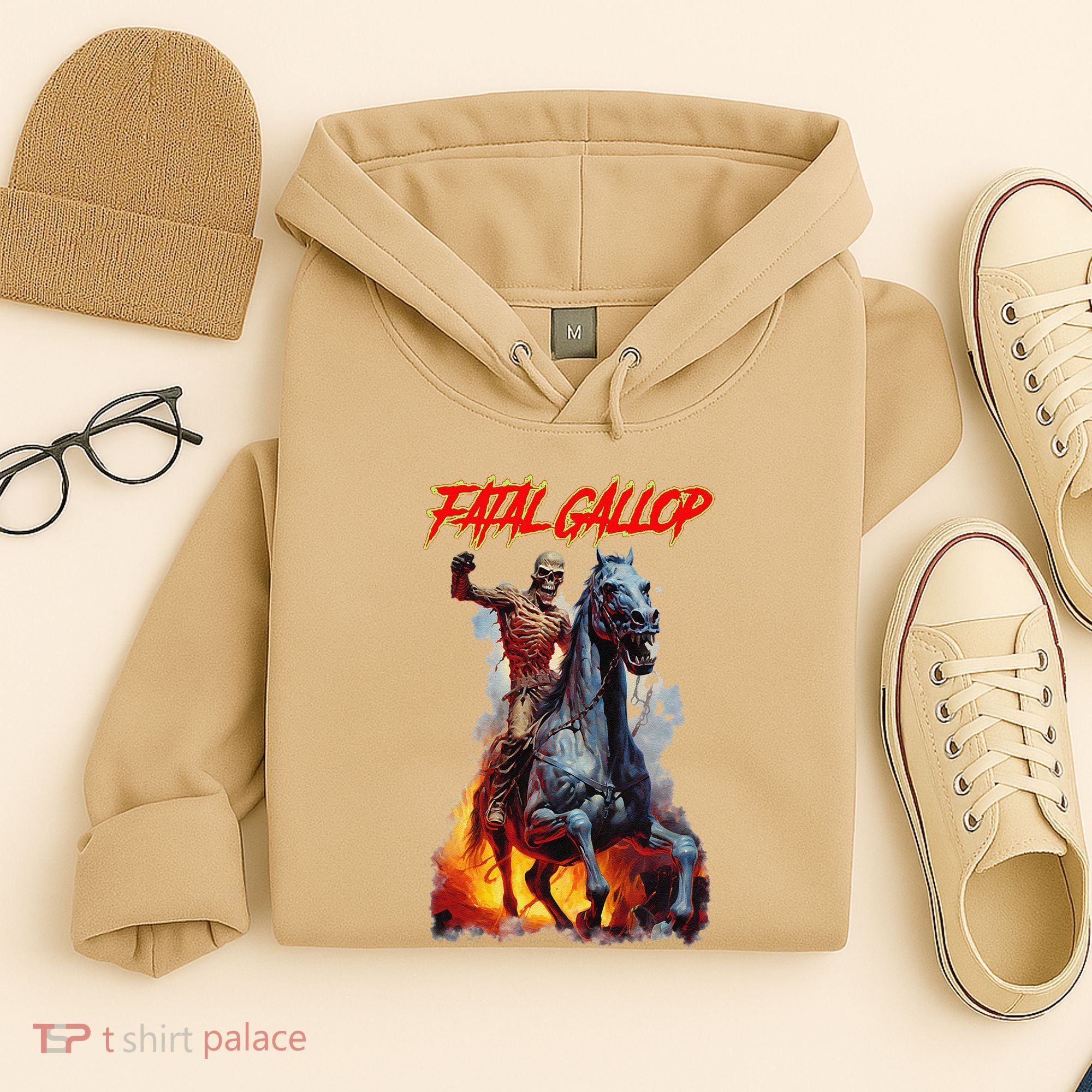 Fatal Gallop Diabolic Fear Black Horror Evil Monster Terror Hoodie