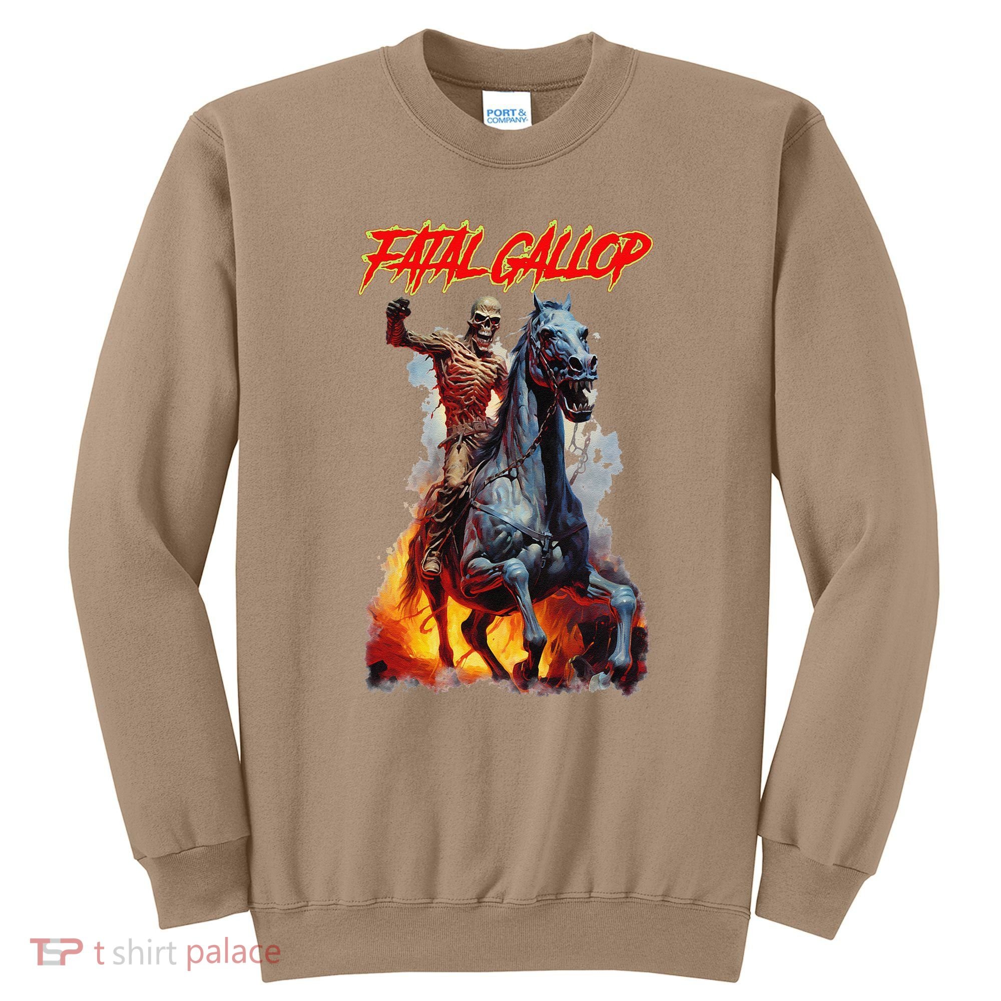 Fatal Gallop Diabolic Fear Black Horror Evil Monster Terror Sweatshirt