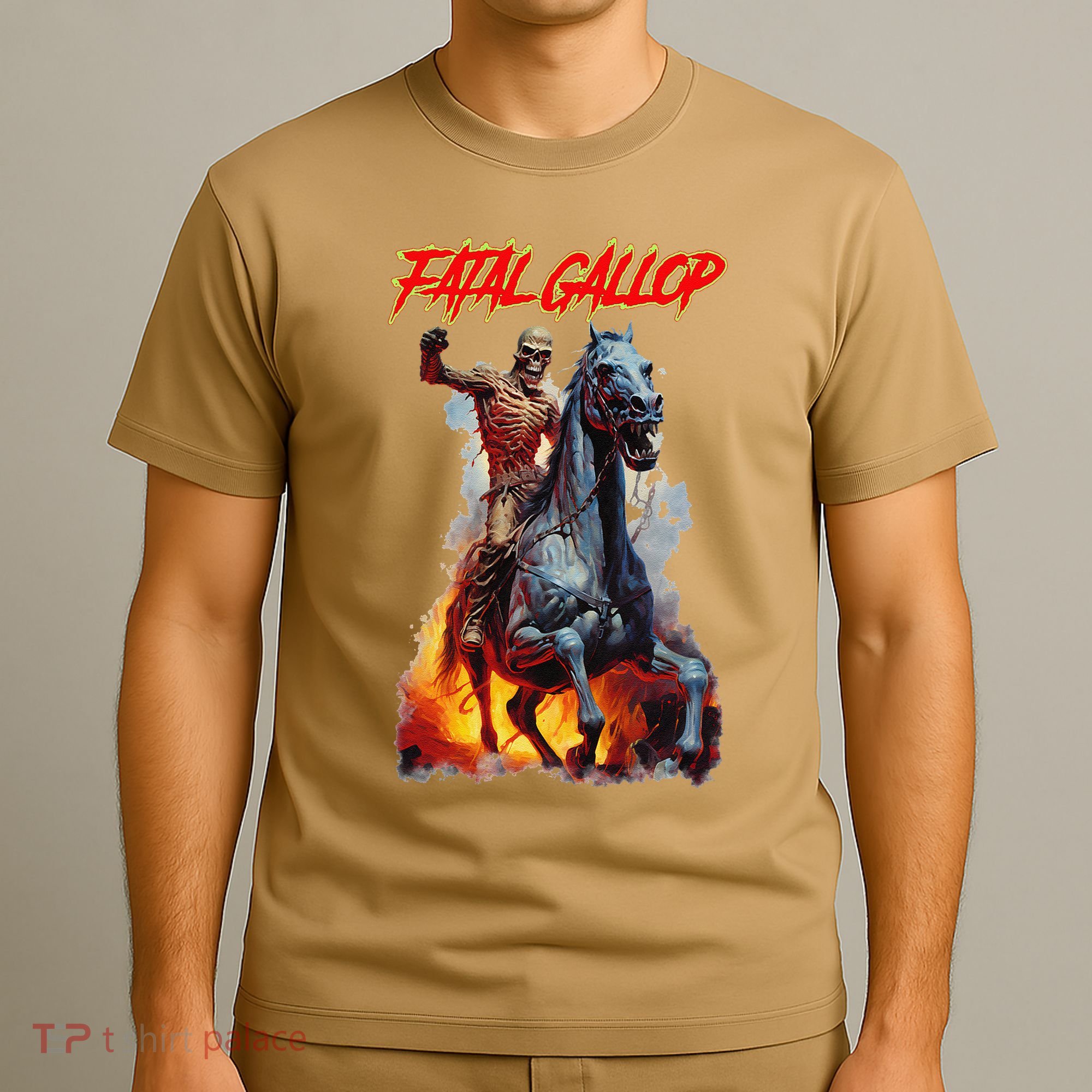 Fatal Gallop Diabolic Fear Black Horror Evil Monster Terror T-Shirt