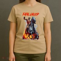 Fatal Gallop Diabolic Fear Black Horror Evil Monster Terror T-Shirt thumb 4