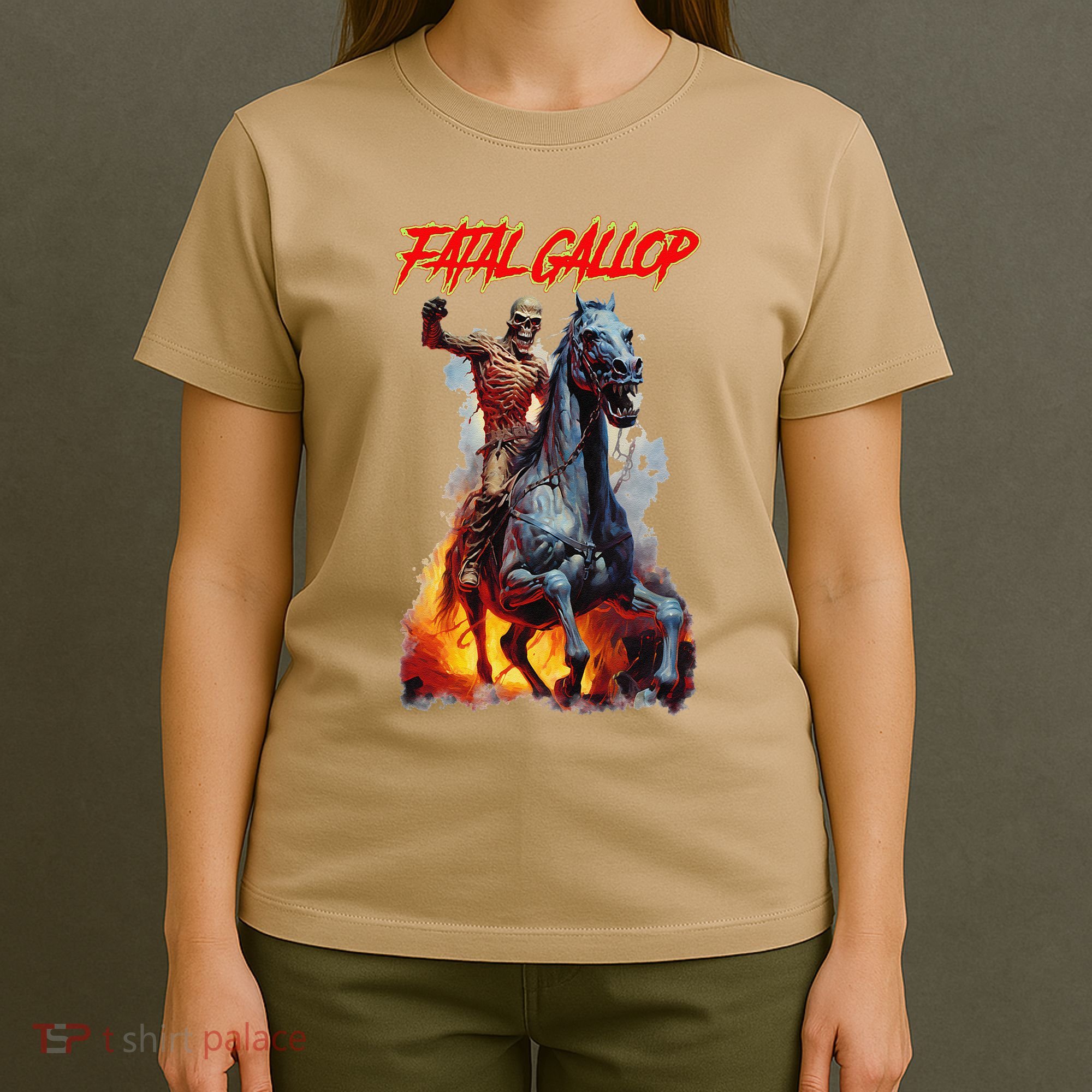 Fatal Gallop Diabolic Fear Black Horror Evil Monster Terror T-Shirt
