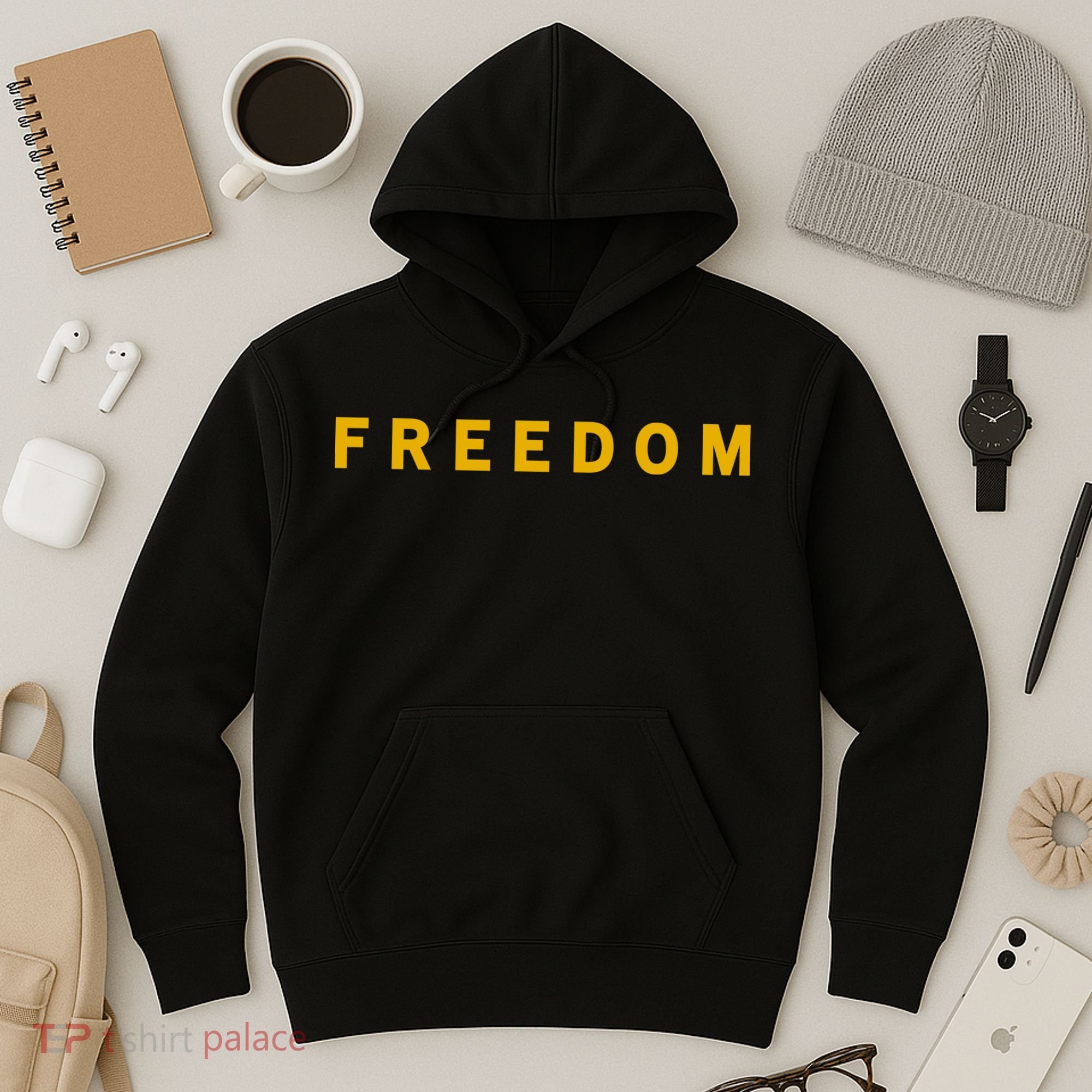 Freedom Gold Eddition Print Charlie Kirk Hoodie
