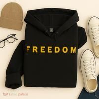 Freedom Gold Eddition Print Charlie Kirk Hoodie thumb 4