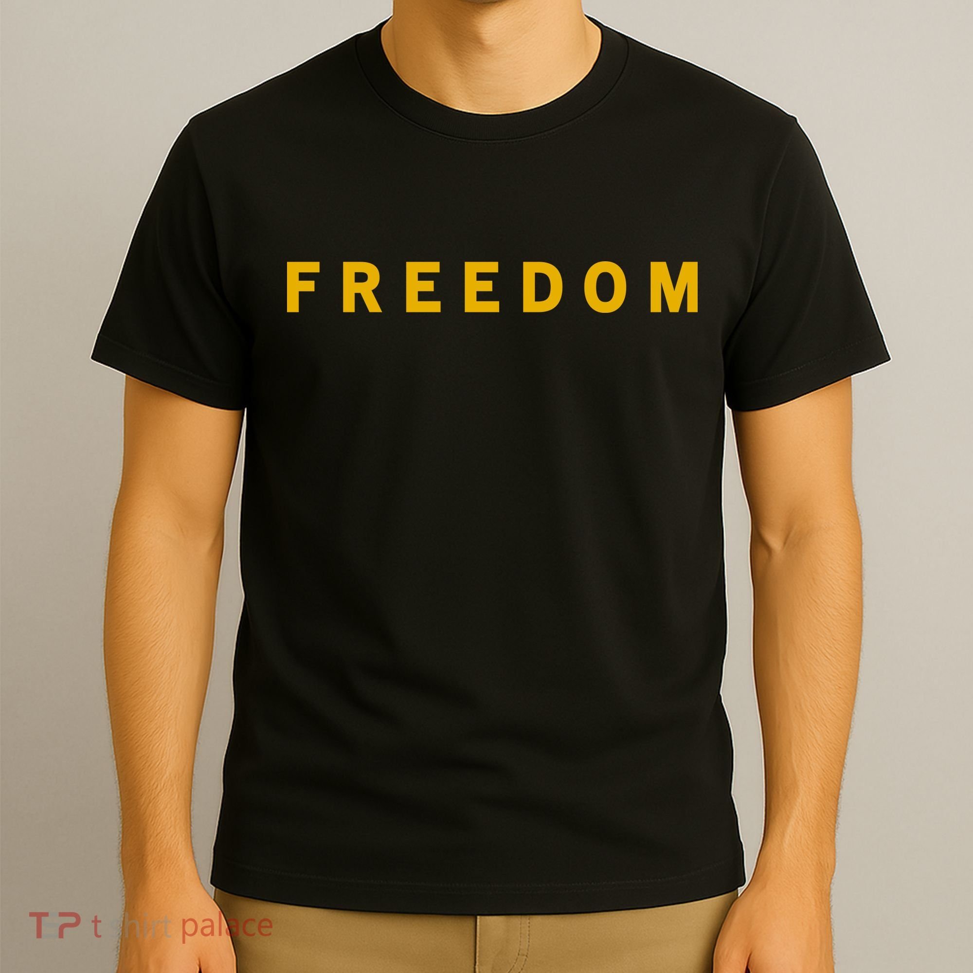 Freedom Gold Eddition Print Charlie Kirk T-Shirt