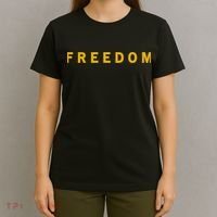 Freedom Gold Eddition Print Charlie Kirk T-Shirt thumb 4