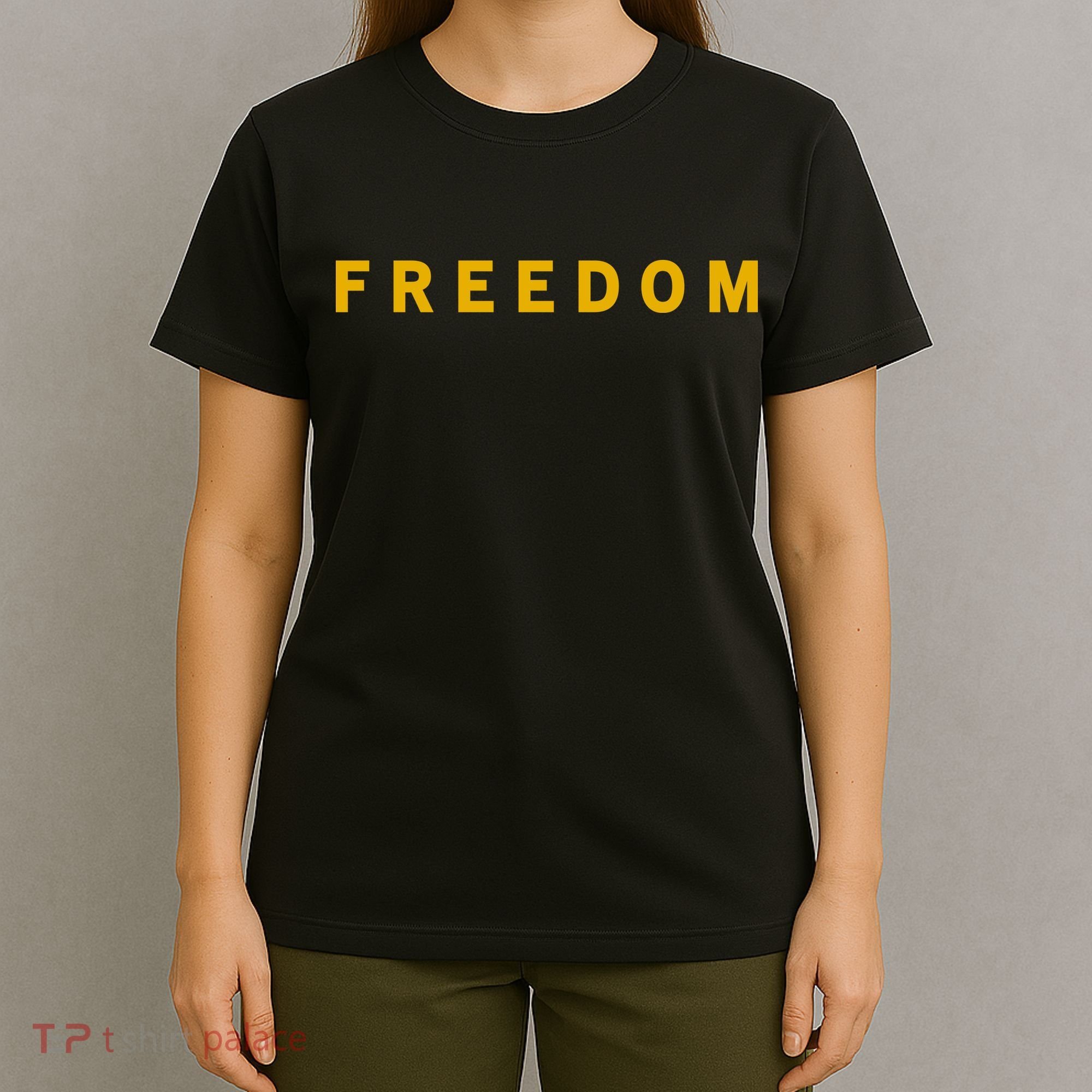 Freedom Gold Eddition Print Charlie Kirk T-Shirt