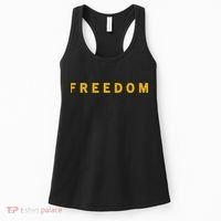 Freedom Gold Eddition Print Charlie Kirk Women's Tank Top thumb 0