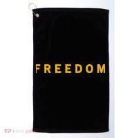 Freedom Gold Eddition Print Charlie Kirk Golf Towel thumb 0