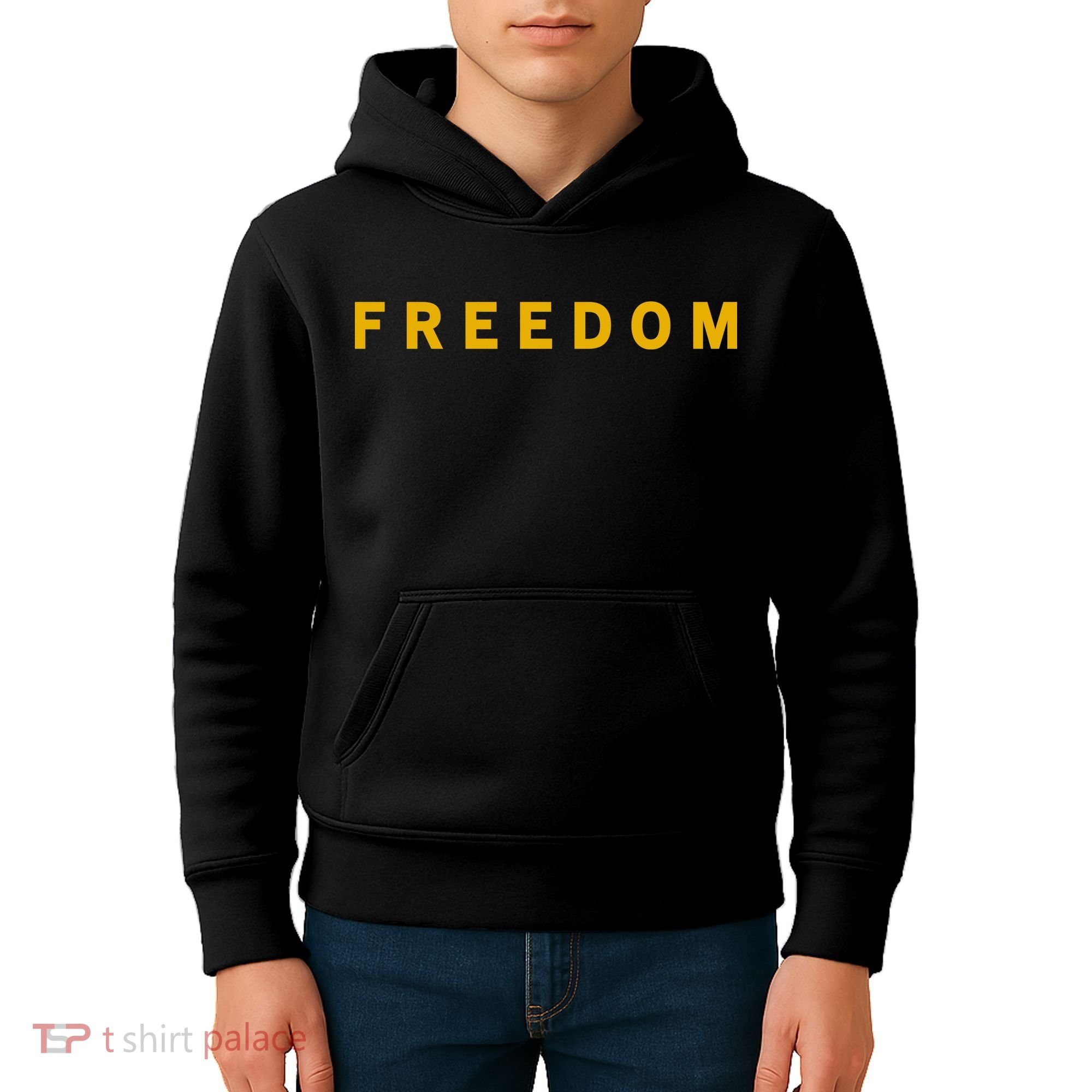 Freedom Gold Eddition Print Charlie Kirk Kids Hoodie