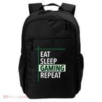 Funny Gamer Eat Sleep Anime Gaming Repeat Meaningful Gift Backpack thumb 0