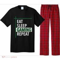 Funny Gamer Eat Sleep Anime Gaming Repeat Meaningful Gift Pajama Set thumb 0