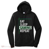 Funny Gamer Eat Sleep Anime Gaming Repeat Meaningful Gift Women's Hoodie thumb 0