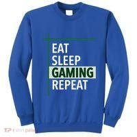 Funny Gamer Eat Sleep Anime Gaming Repeat Meaningful Gift Sweatshirt thumb 0