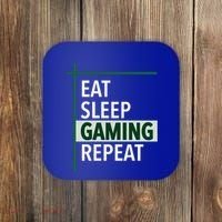 Funny Gamer Eat Sleep Anime Gaming Repeat Meaningful Gift Coaster thumb 0