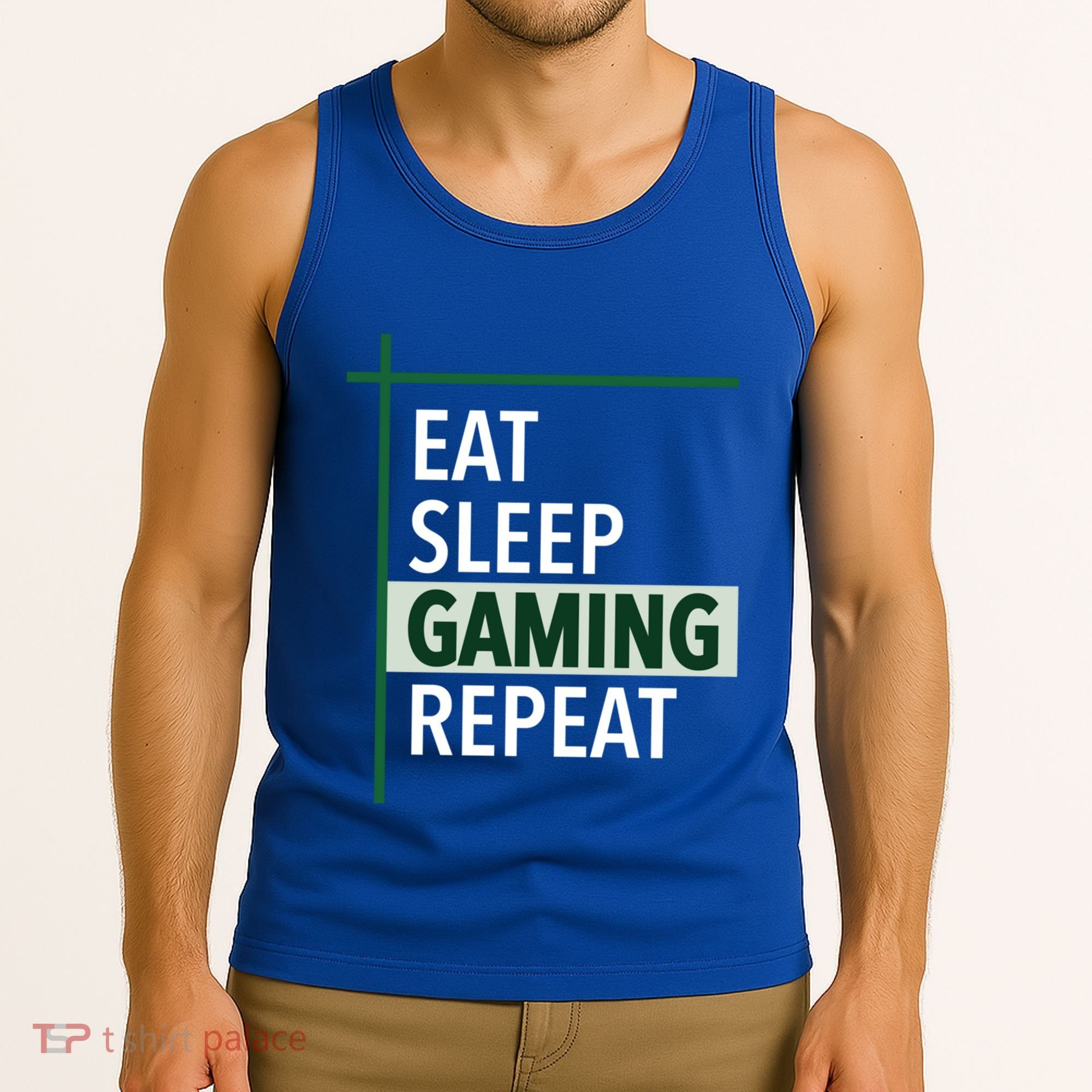 Funny Gamer Eat Sleep Anime Gaming Repeat Meaningful Gift Tank Top