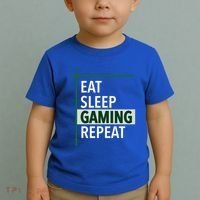 Funny Gamer Eat Sleep Anime Gaming Repeat Meaningful Gift Toddler T-Shirt thumb 2