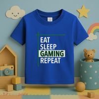 Funny Gamer Eat Sleep Anime Gaming Repeat Meaningful Gift Toddler T-Shirt thumb 3