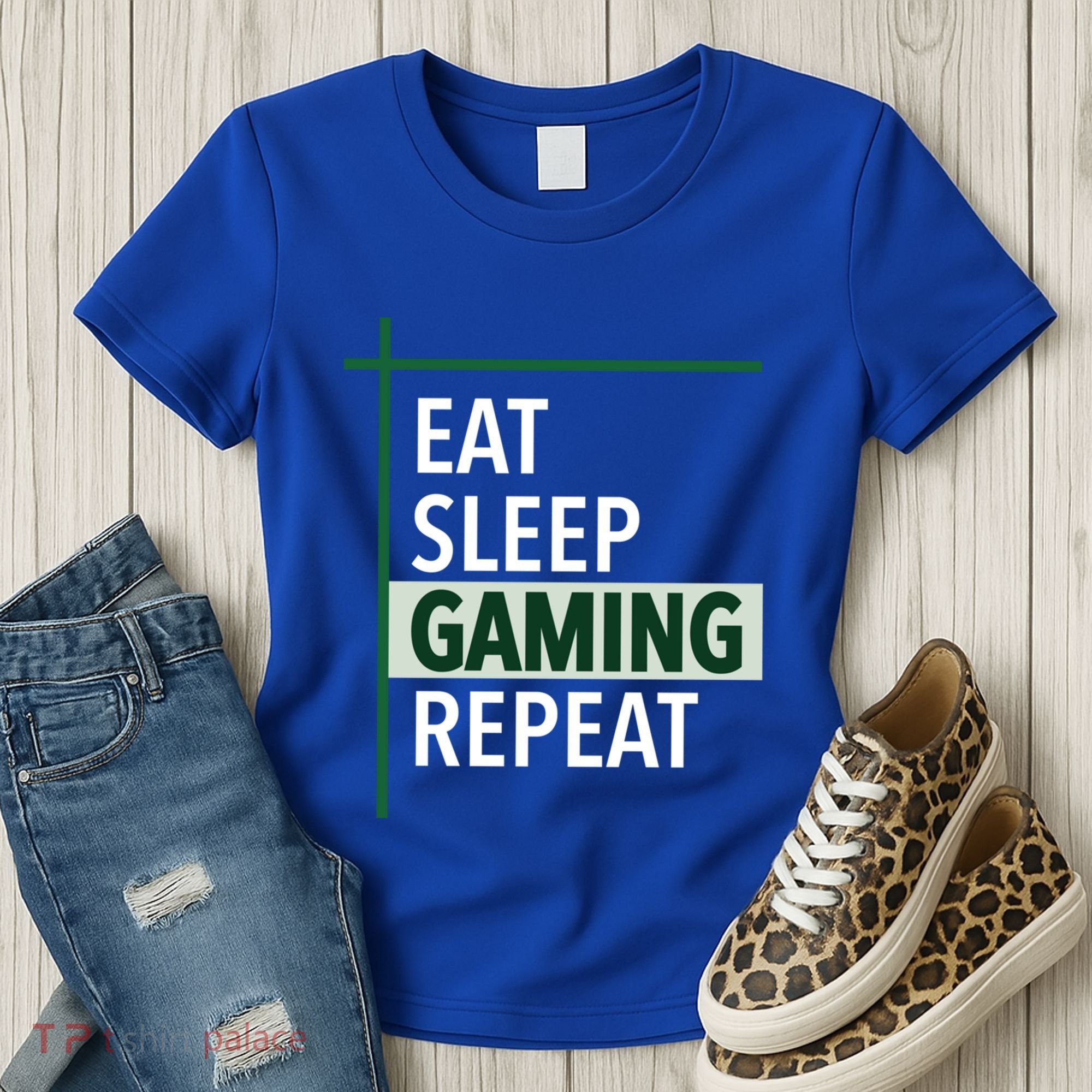 Funny Gamer Eat Sleep Anime Gaming Repeat Meaningful Gift Women's T-Shirt
