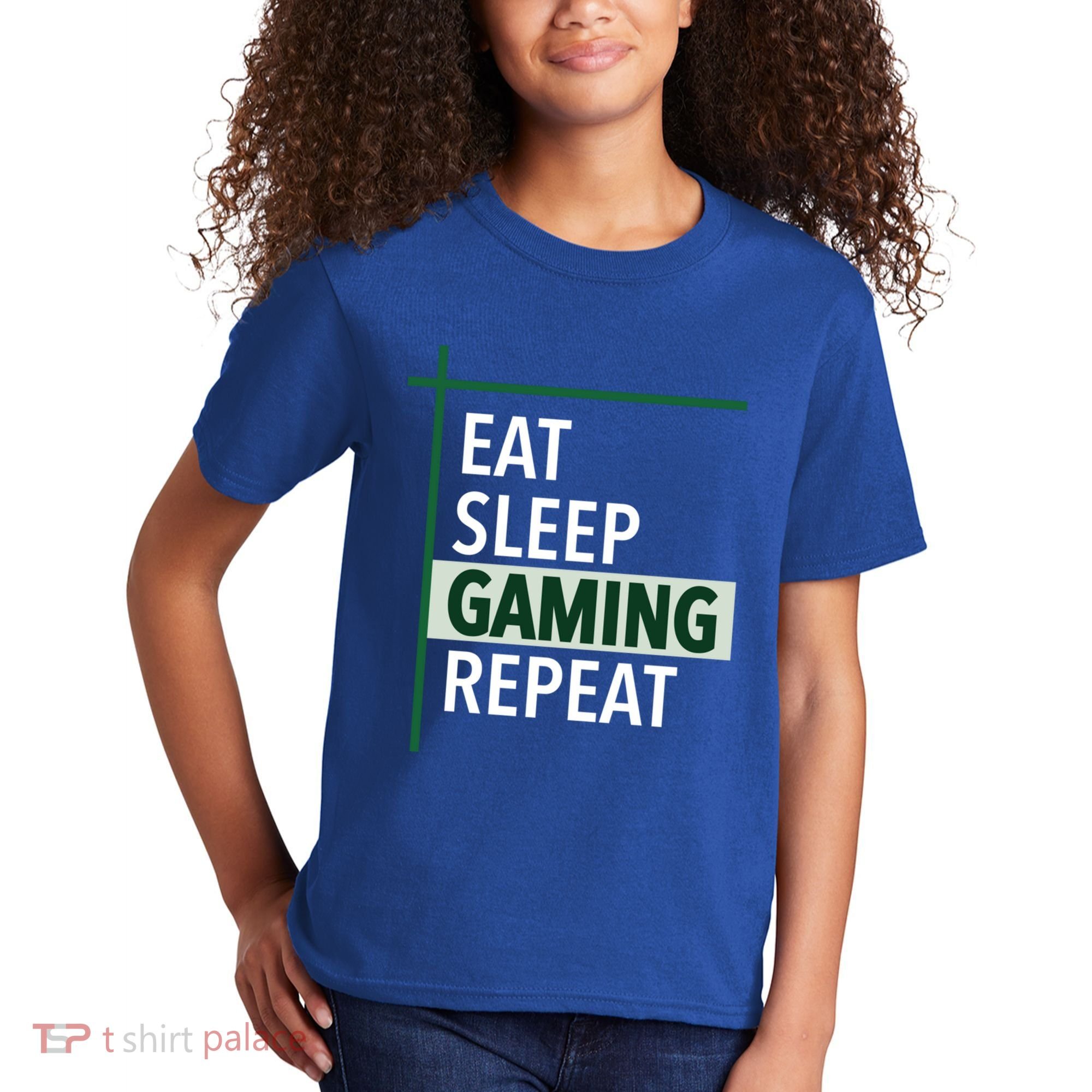 Funny Gamer Eat Sleep Anime Gaming Repeat Meaningful Gift Kids T-Shirt