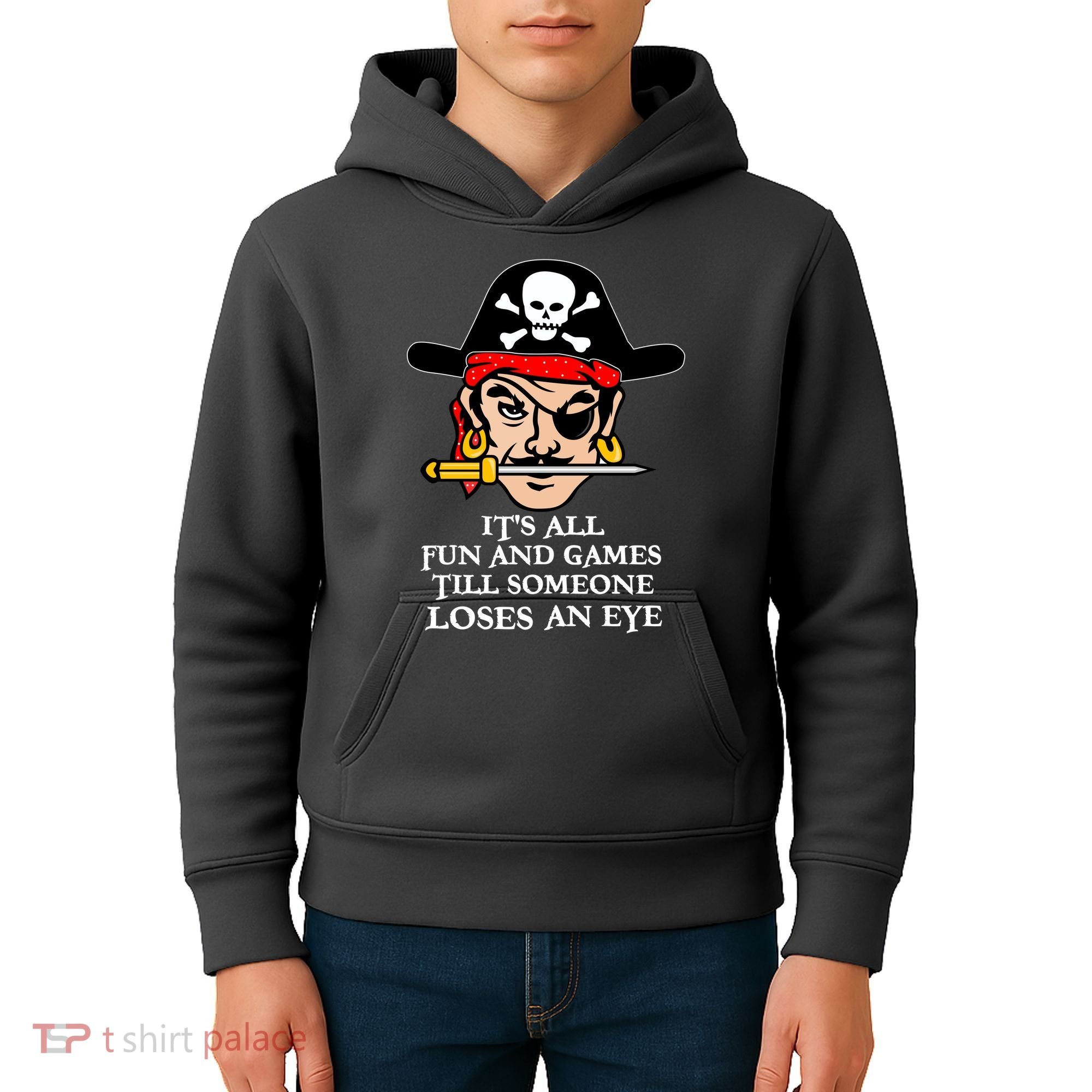 All Fun And Games Till Someone Loses An Eye Kids Hoodie