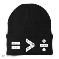 Funny Gift Equality Is Greater Than Division Symbols Gift Beanie thumb 0