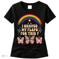 Funny Groovy Embarrassing I Shaved My Flaps For This Women's T-Shirt thumb 0