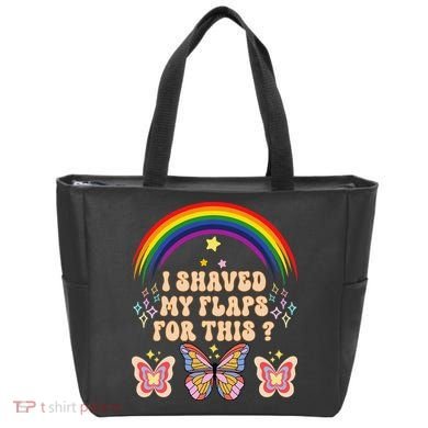 Funny Groovy Embarrassing I Shaved My Flaps For This Tote Bag
